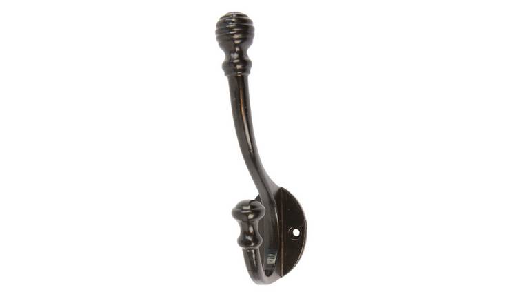 Hammer & Tongs Ball End Hat & Coat Hook - Black
