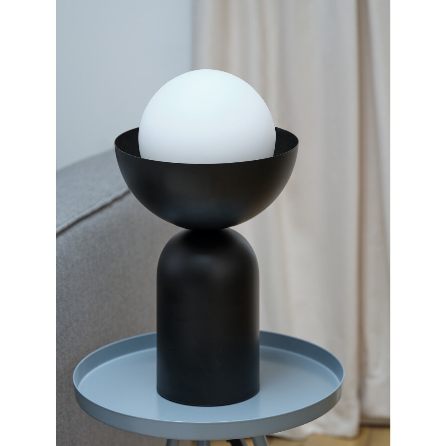 Osram Decor Bowl E14 Modern Decorative Bedside Desk Table Lamp - Black - Image 6