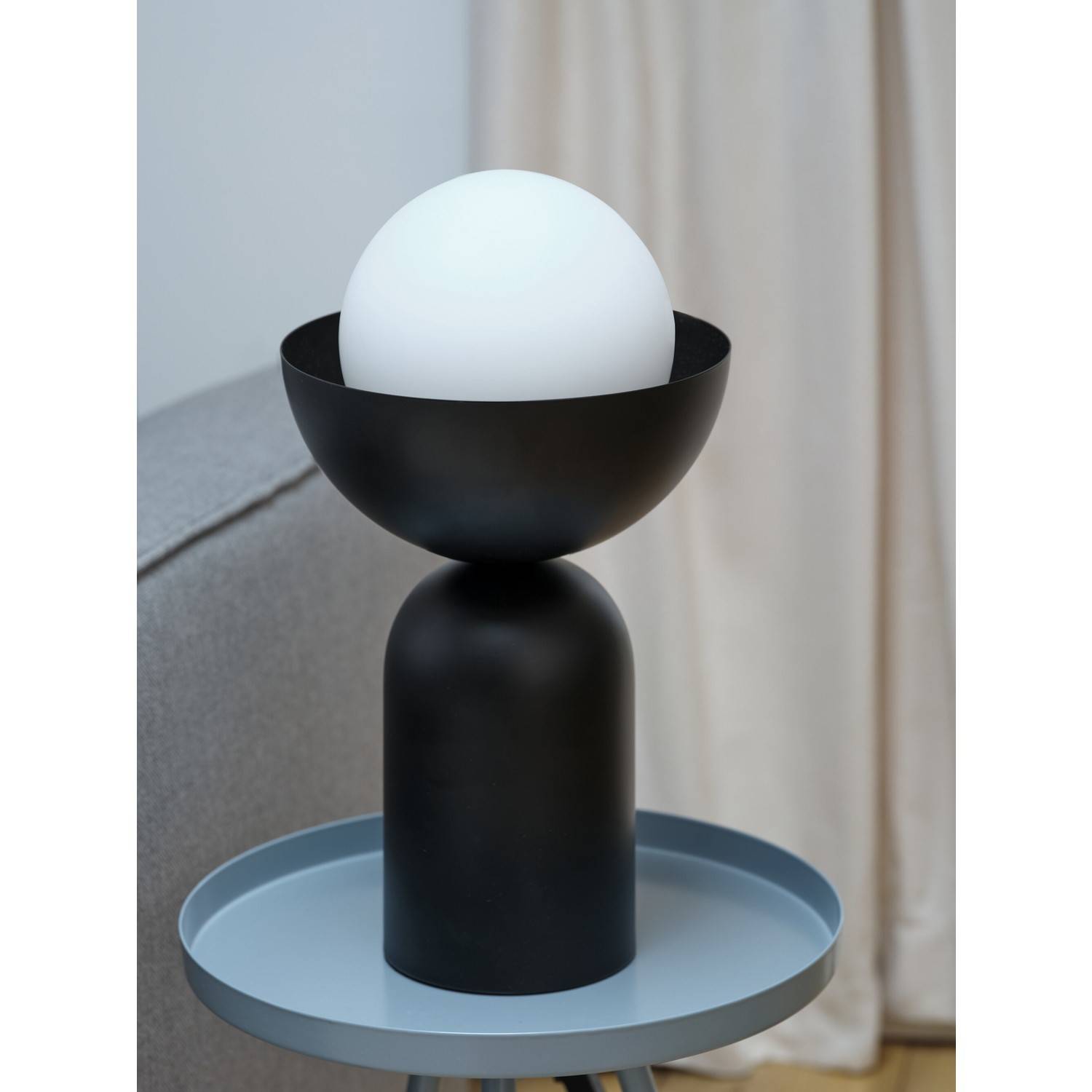 Osram Decor Bowl E14 Modern Decorative Bedside Desk Table Lamp - Black - Image 6