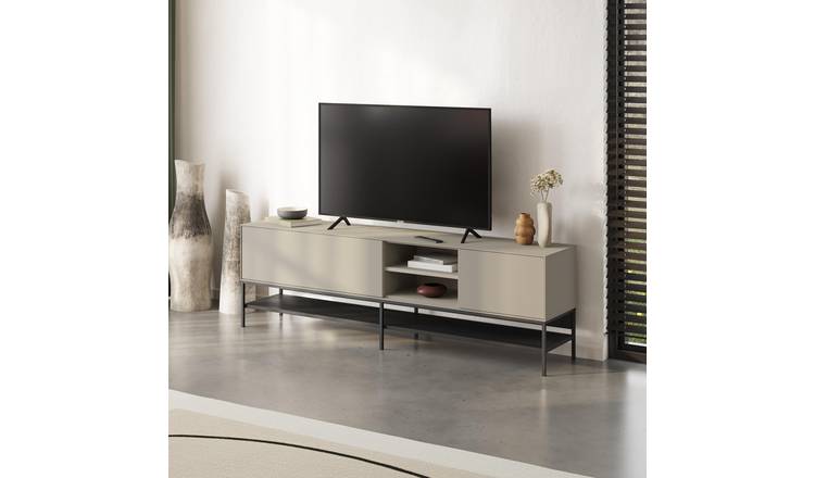 Decortie Amira Wall-Mounted TV Unit Particleboard Matt Finish - Sand