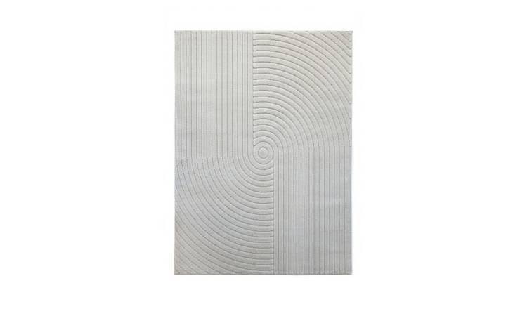 Mega Flooring White Modern  Rug - 120 x 170cm