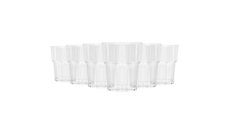 Argon Tableware Reusable Plastic Tumblers - 260ml - Pack of 6