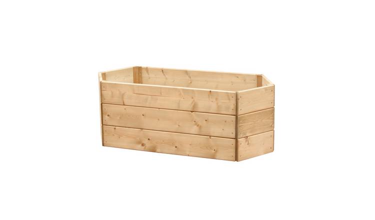Greena Extended Hexagonal Wooden Raised Bed 90 x 30cm, 3 Tiers