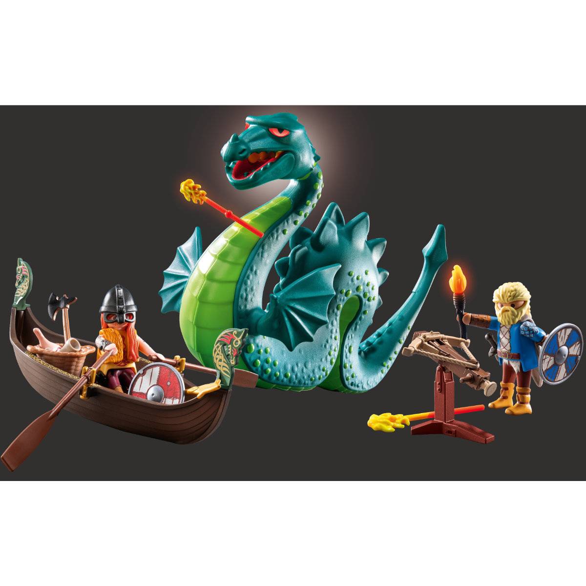 Playmobil Vikings & Sea Monster Promo Pack Childrens Toy Playset - Image 3