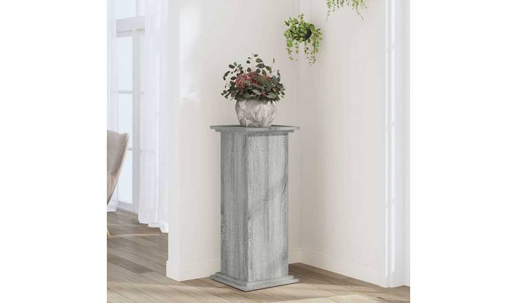 Walplus Engineered Wood Plant Stand - Grey Sonoma - 33 x 33 x 80 cm