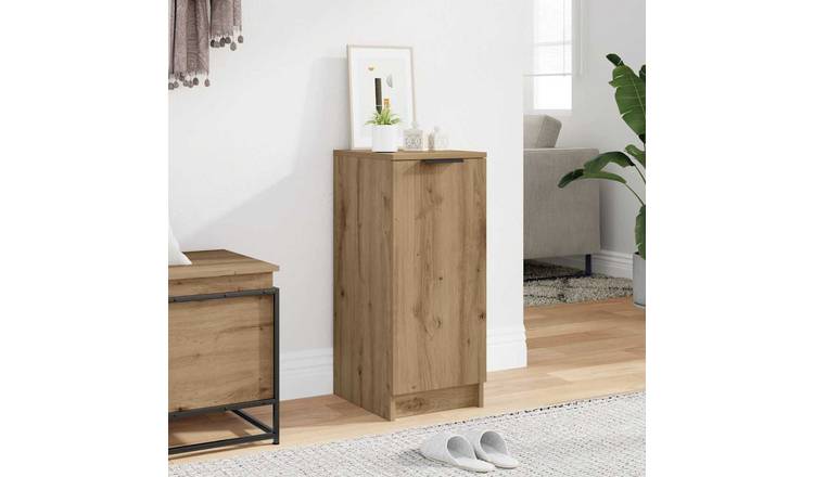 Walplus Engineered Wood Shoe Cabinet - Artisan Oak - 30 x 35 x 70 cm