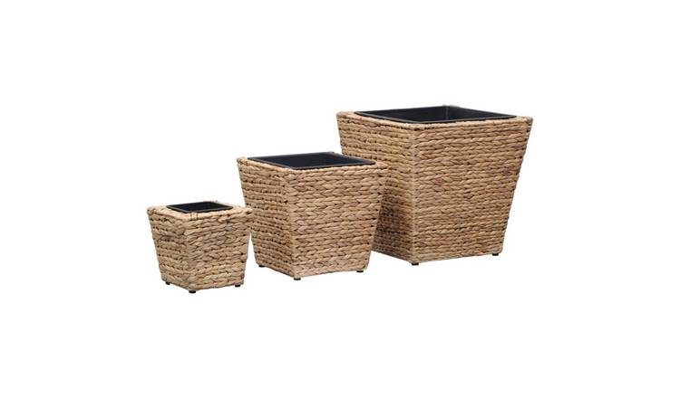 Walplus Pack of 3 Steel Raised Garden Bed - 40 x 40 x 40 cm