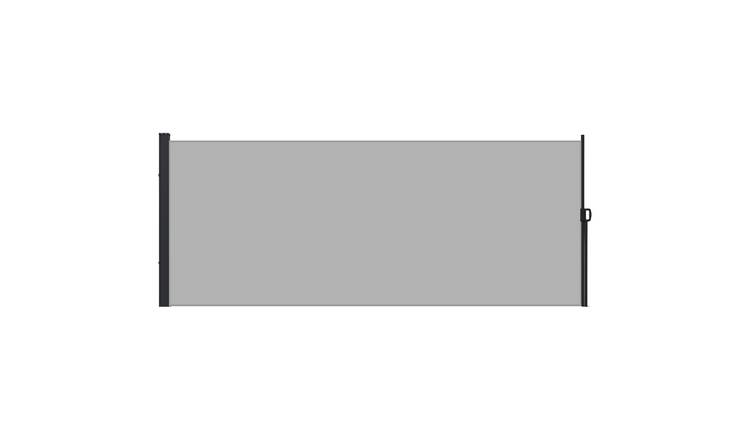 Outsunny Room Divider Privacy Screen Hot Tub Balcony - Light Grey