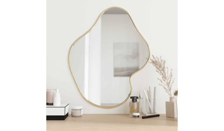 Walplus Glass Wall Mirror 4 mm Thick - Gold - 60 x 50 cm