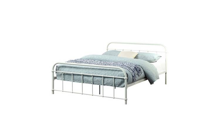 Slumberworks Tewin Vintage King Bed Frame – White