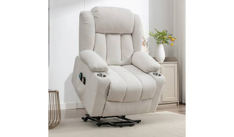 Artemis Home Lovell Electric Lift Assist Massage Heat Recliner - Cream