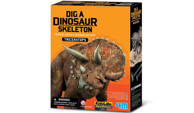 4M KidzLabs Dig a Dinosaur Skeleton - Triceratops - 8 Years +