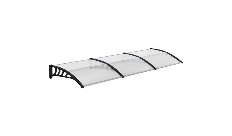 Outsunny Rain Shelter Front Door Canopy - Clear