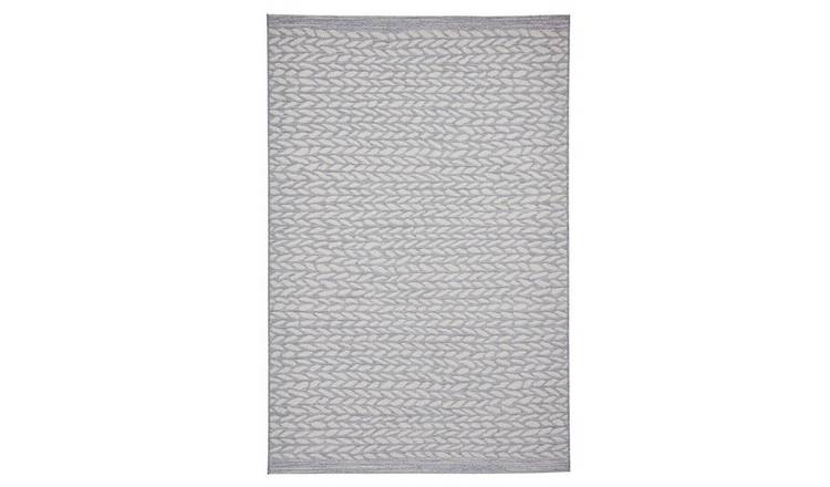 Mega Flooring Grey Modern Geometric Rug - 120 x 170cm