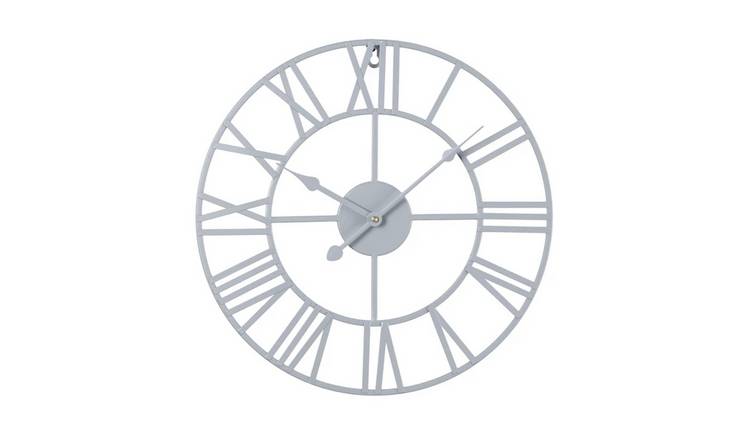 HomeGardenDirect EOS 40cm x 40cm Wall Clock - Grey