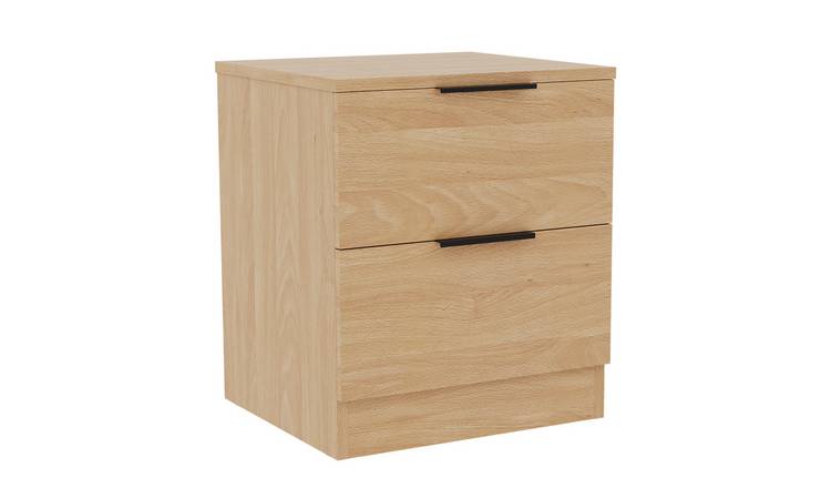 Vida Designs Trega 2 Drawer Bedside Chest - Pine