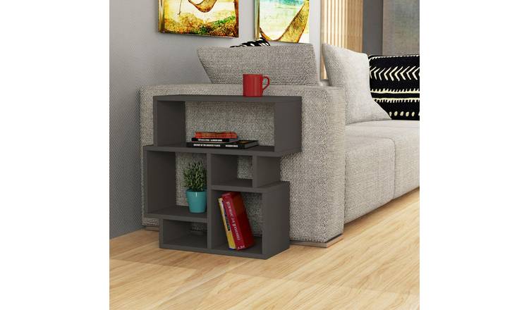Decortie Karma Particleboard 5-Compartment Side Table - Anthracite