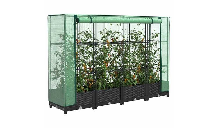 Walplus Iron Raised Garden Bed - 160 x 40 x 123 cm