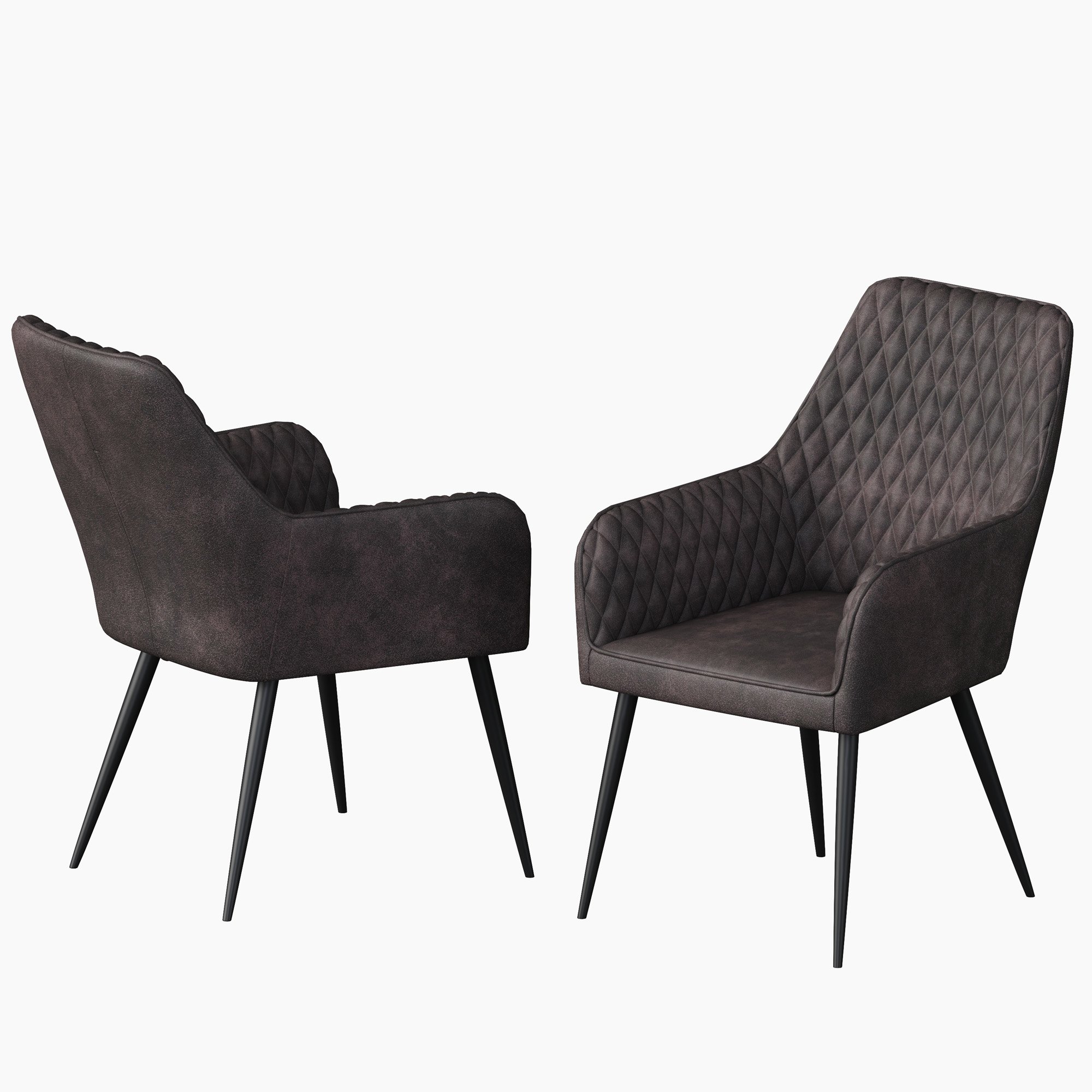 Furniture Online Ella Set 8 Fabric Dining Chair – Brown - Image 6