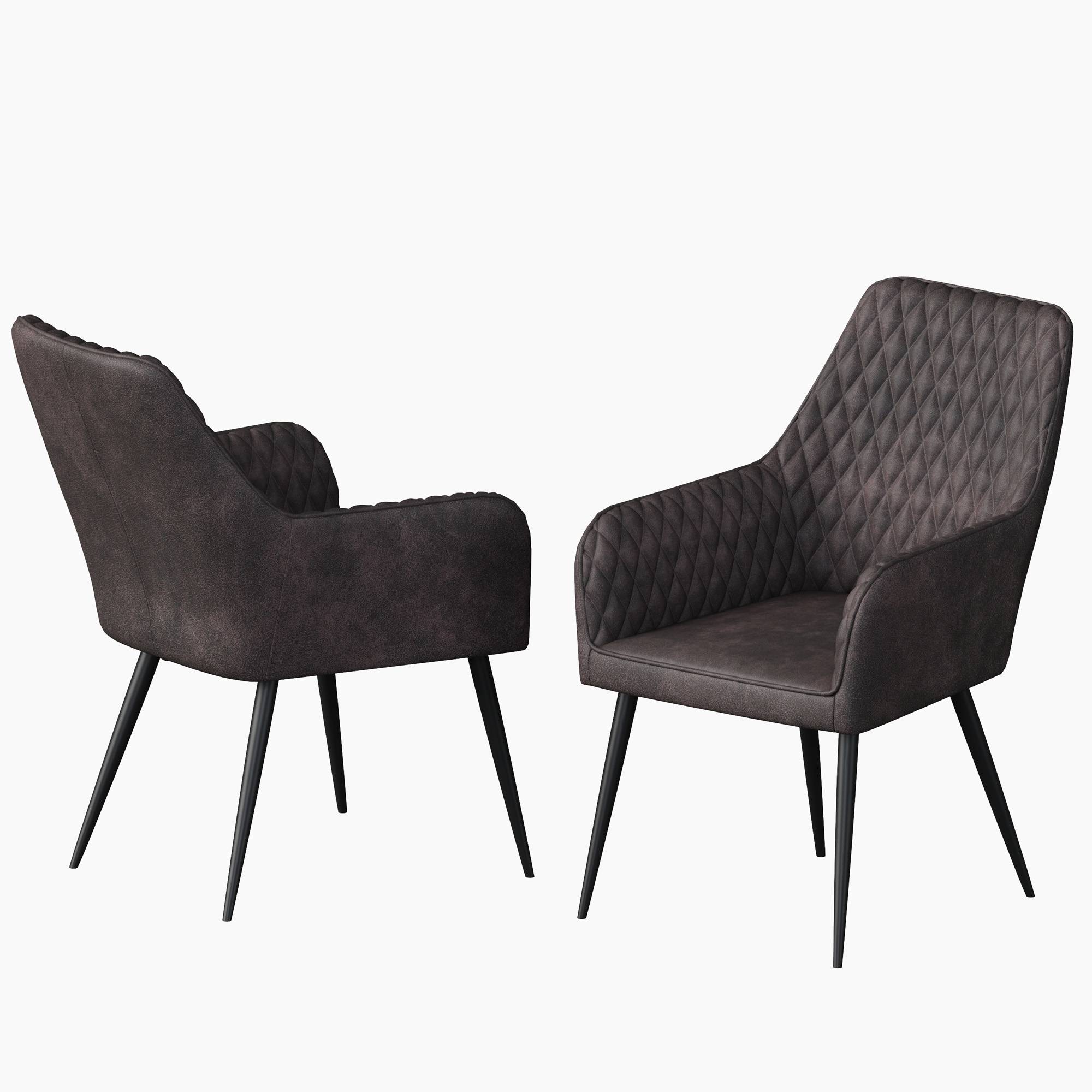 Furniture Online Ella Set 8 Fabric Dining Chair – Brown - Image 6