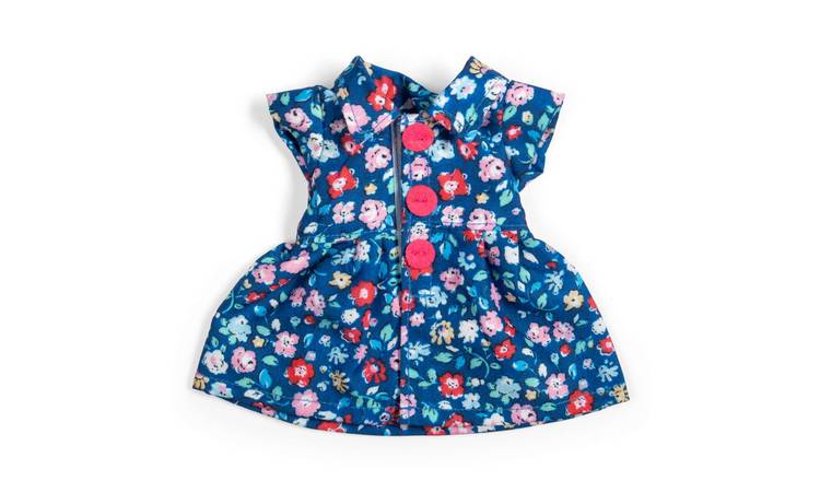 Bigjigs Toys Navy Floral Dress For Small Doll