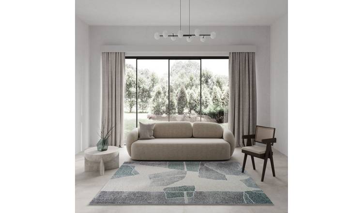Mega Flooring Grey Modern Abstract Rug - 160 x 230cm
