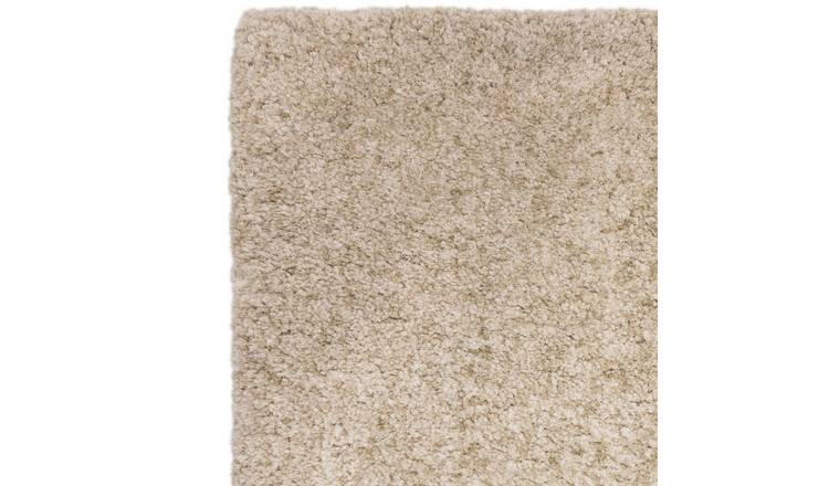Mega Flooring Beige Shaggy Plain Rug - 120 x 170cm