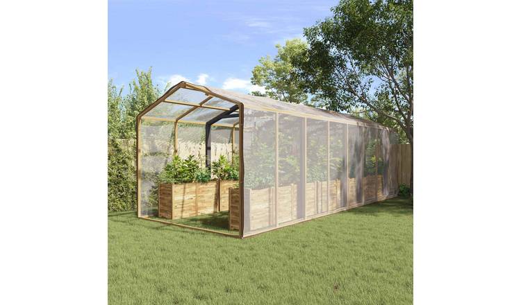 Walplus Bordered PE Plant Cover - Transparent - 800 x 1000 cm