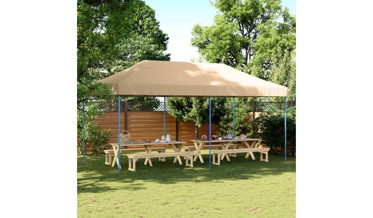 Walplus 580 x 292 x 315 cm Foldable Pop-Up Party Tent - Beige