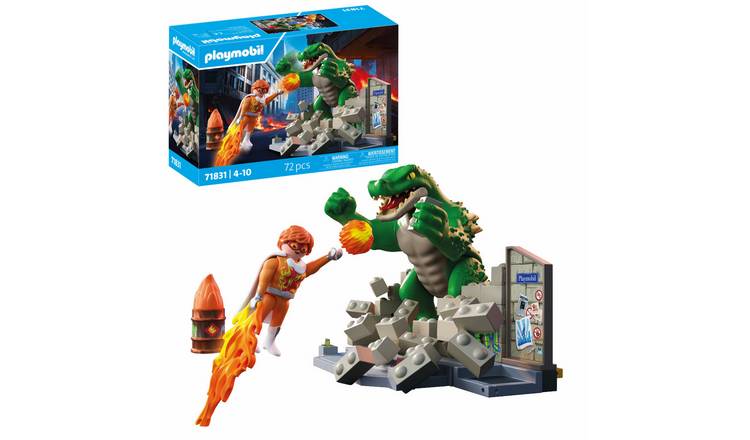Playmobil Heroes Showdown with the Giant Lizard