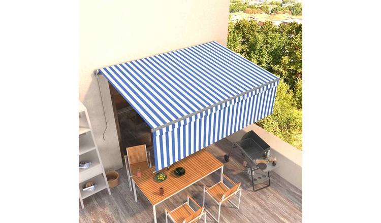 Walplus Manual Polyester - Blue and White - 450 x 300 cm - 4.5 x 1.2 cm