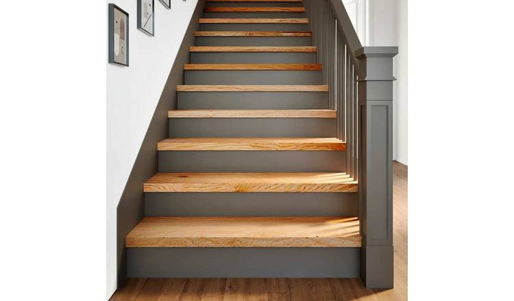 Walplus Pack of 2 Carpet Stair Treads - Light Brown - 100 x 25 cm