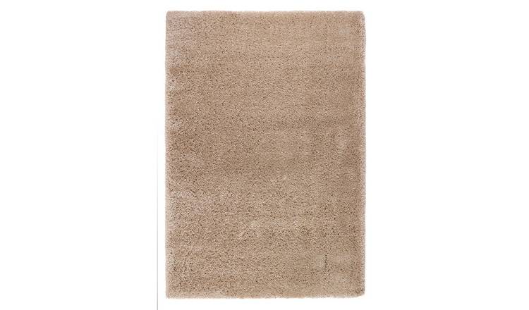 Mega Flooring Beige Modern Plain Rug - 80 x 150cm
