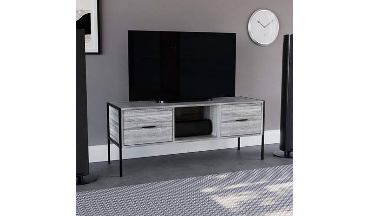 Vida Designs Brooklyn 2 Drawer TV Unit - Grey