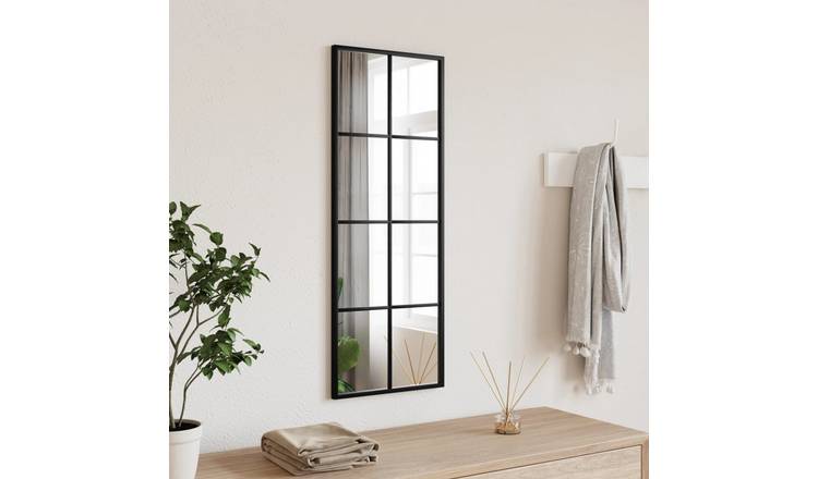 Walplus Iron Wall Mirror - Black - 30 x 80 cm