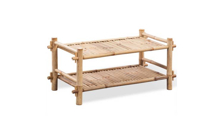 Walplus Bamboo Shoe Rack - 80 x 35 x 36 cm