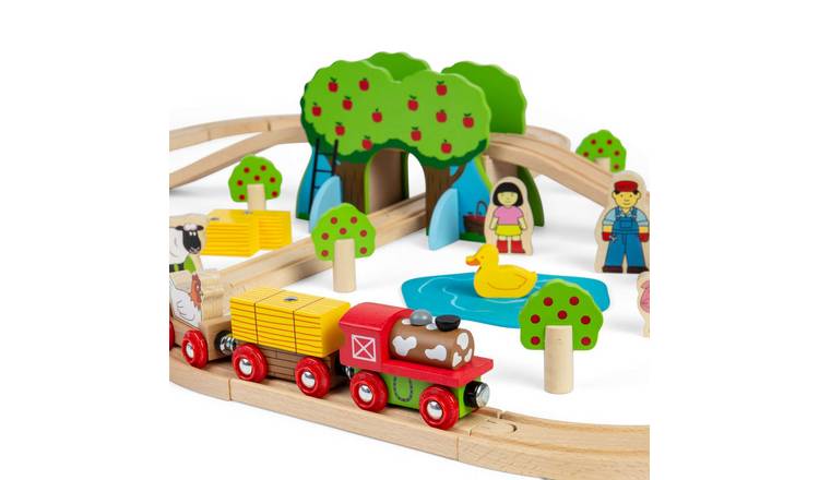 Bigjigs Rail Farm Train Set - 3 Years +