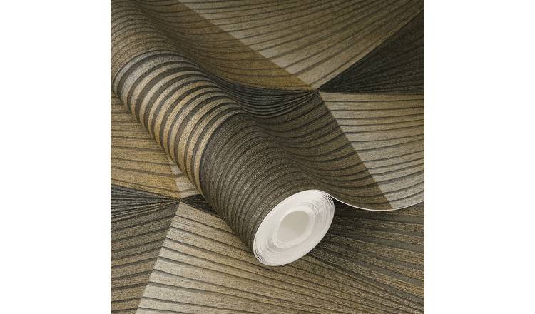 Rasch x Tesa Cairo Geometric 3D Effect Peel Stick Textured Wallpaper - Bronze