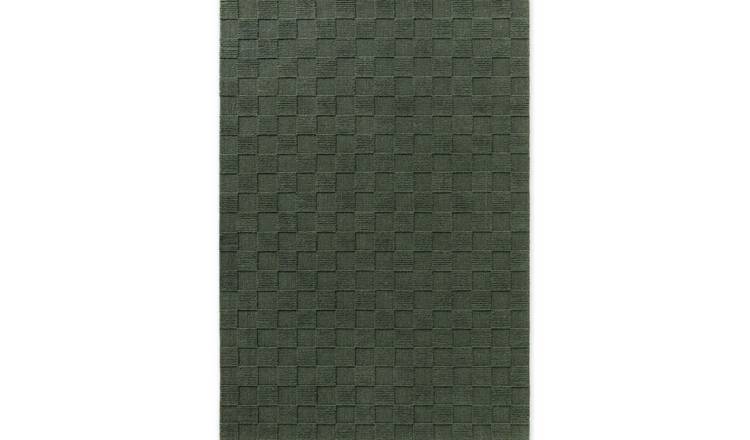 Hanse Home Green Scala Geometric Checkered Rug - 200 x 300cm