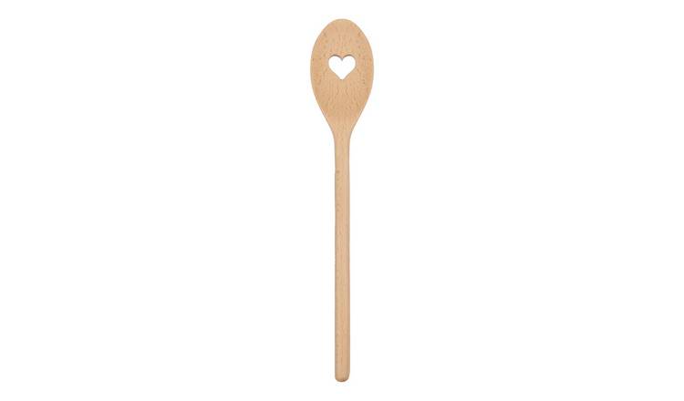 Argon Tableware Wooden Heart Cooking Spoon