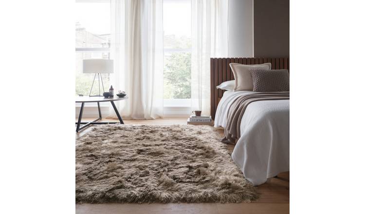 Mega Flooring Black Modern Plain Rug - 160 x 230cm
