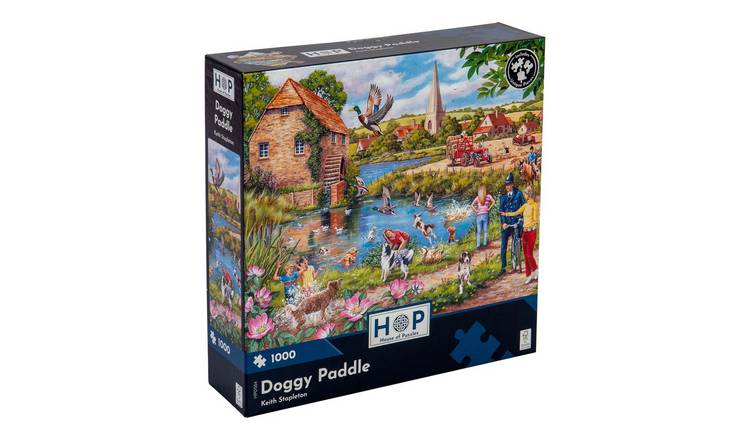 The House of Puzzles Doggy Paddle 1000 Piece Jigsaw Puzzle