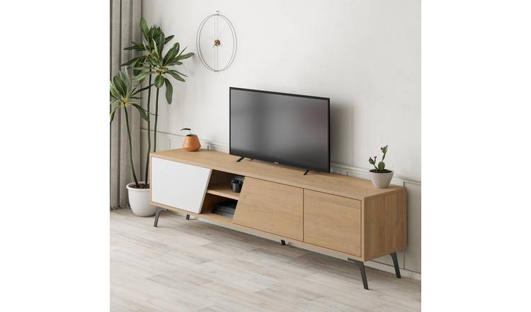 Decortie Fiona Particleboard TV Stand - Oak