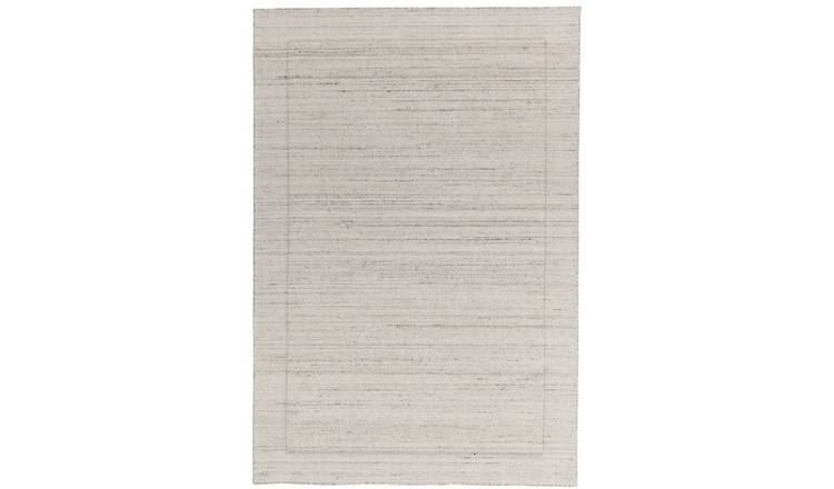 Mega Flooring White Handmade Plain Rug - 160 x 230cm