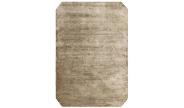 Mega Flooring Beige Handmade Plain Rug - 160 x 230cm