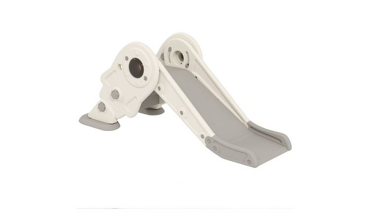 AIYAPLAY Kids Slide with Basketball Hoop 3-in-1 Toddler Slide- Cream