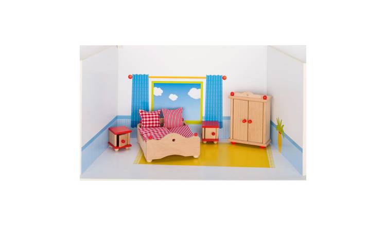 Goki Bedroom Furniture for Dollhouse Toy Accessories