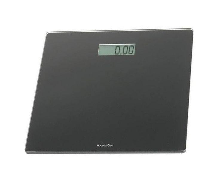 Hanson HX6000 Slim Electronic Bathroom Scale - Black