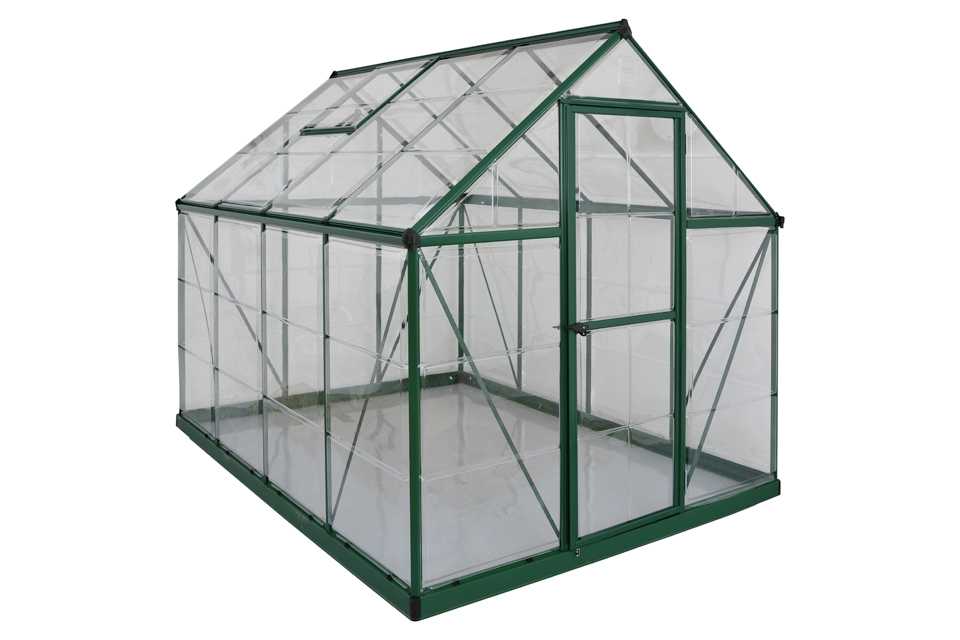 Aluminium greenhouse.