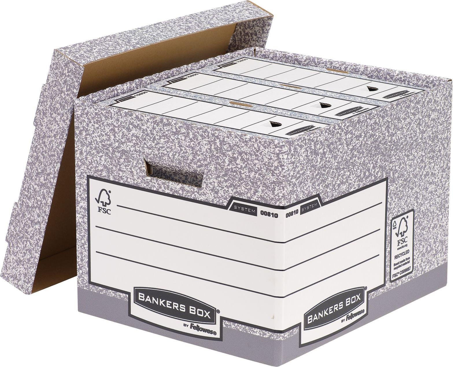 Fellowes System Standard Document Storage Box - Grey